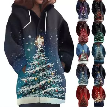 Женская мода повседневная шерстяная вязка с капюшоном и пуговицами с длинным рукавом XL фиолетовый