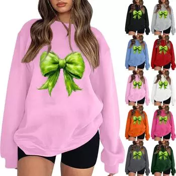 Женская мода повседневная толстовка с капюшоном с длинным рукавом и вставкой на плече с принтом и круглым вырезом M чёрный