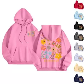 Женская мода повседневная толстовка с капюшоном с длинным рукавом и круглым вырезом с карманами S бежевый