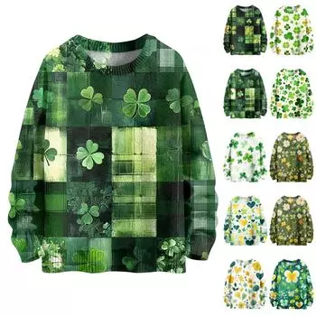 Женская мода повседневная толстовка с капюшоном с длинным рукавом и принтом L армия зеленый