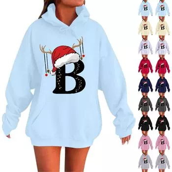 Женская мода повседневная толстовка с капюшоном с длинным рукавом и круглым вырезом с карманами S бежевый