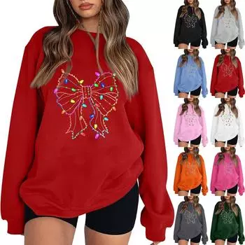 Женская мода повседневная толстовка с капюшоном с длинным рукавом и вставкой на плече с принтом и круглым вырезом L белый