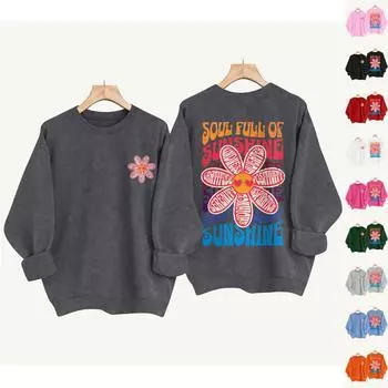 Женская мода повседневная толстовка с капюшоном с длинным рукавом и вставкой на плече с принтом и круглым вырезом S чёрный