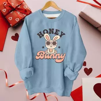 Женская мода повседневная толстовка с круглым вырезом и длинными рукавами с принтом L чёрный