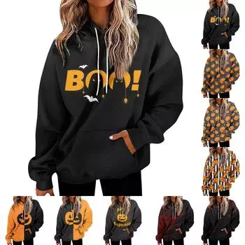 Женская мода повседневная универсальная повседневная толстовка с рисунком повседневная толстовка с длинным рукавом с принтом S белый