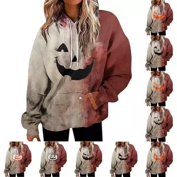 Женская мода повседневная универсальная повседневная толстовка с рисунком повседневная толстовка с длинным рукавом с принтом L чёрный