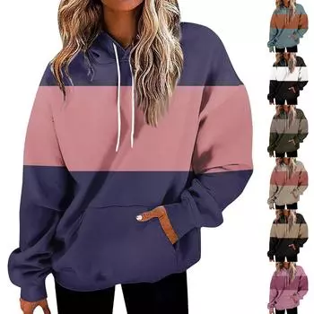 Женская мода повседневная универсальная повседневная толстовка с рисунком повседневная толстовка с длинным рукавом с принтом S