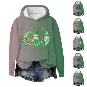 Женская мода повседневная универсальная повседневная толстовка с рисунком повседневная толстовка с длинным рукавом с принтом XL