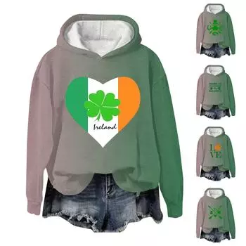 Женская мода повседневная универсальная повседневная толстовка с рисунком повседневная толстовка с длинным рукавом с принтом S