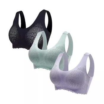 Женская мода, повседневное однотонное нижнее белье на плечах, удобный бюстгальтер соска L разноцветный
