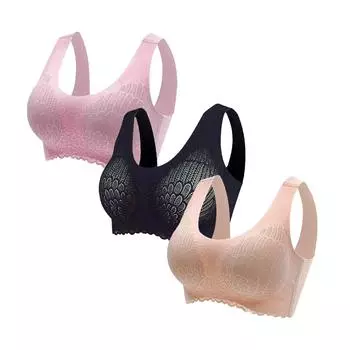 Женская мода, повседневное однотонное нижнее белье на плечах, удобный бюстгальтер соска L разноцветный