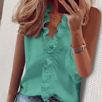 Женская мода, повседневные летние топы без рукавов, жилет S