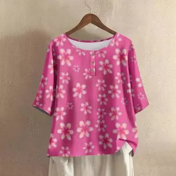 Женская мода Повседневные Обычные Элегантные Топы Топы на пуговицах M