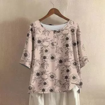 Женская мода Повседневные Обычные Элегантные Топы Топы на пуговицах L бежевый