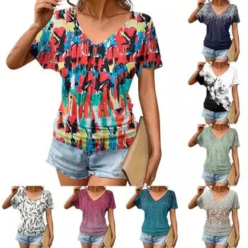 Женская мода повседневные топы с коротким рукавом плиссированная модная одежда футболка свободного кроя повседневная базовая рубашка S чёрный