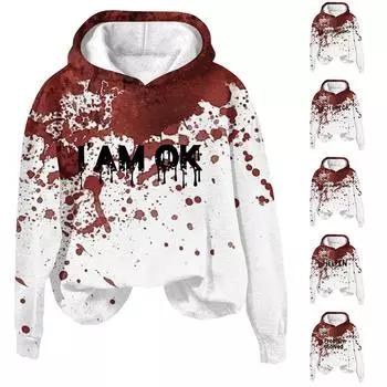 Женская мода, повседневные универсальные повседневные толстовки, топы с длинными рукавами, толстовки XL красный