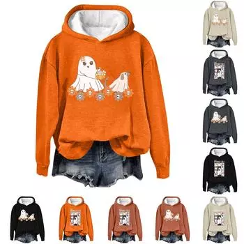 Женская мода, повседневные универсальные повседневные толстовки, топы с длинными рукавами, толстовки L чёрный