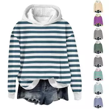 Женская мода, повседневные универсальные повседневные толстовки, топы с длинными рукавами, толстовки L армия зеленый