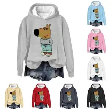 Женская мода, повседневные универсальные повседневные толстовки, топы с длинными рукавами, толстовки L бежевый