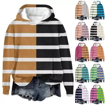 Женская мода, повседневные универсальные повседневные толстовки, топы с длинными рукавами, толстовки XL циан