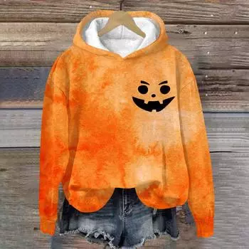 Женская мода, повседневные универсальные повседневные толстовки, топы с длинными рукавами, толстовки M шафрановый