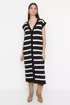 Женская мода, повседневный свитер миди с короткими рукавами цвета экрю, свитер миди большого размера, платье миди