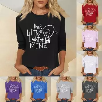 Женская мода повседневный свитер с семью рукавами и принтом ко Дню святого Валентина L чёрный