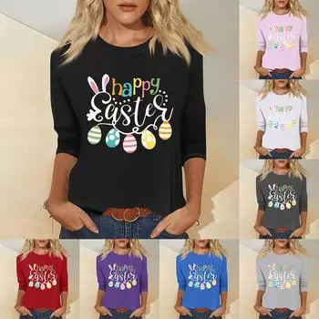 Женская мода повседневный свитер с семью рукавами и принтом ко Дню святого Валентина XXL