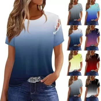 Женская мода Повседневный свободный крой Повседневный модный топ с бретелями в сочетании с длинными брюками и короткими юбками с короткими рукавами L чёрный