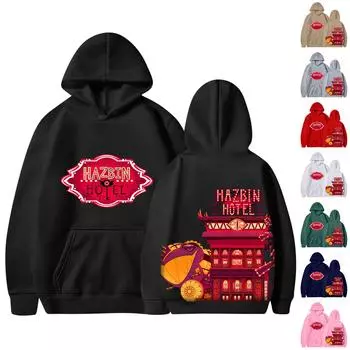 Женская мода, повседневный свободный плюшевый пуловер с длинными рукавами и круглым вырезом с буквенным принтом и веревочной толстовкой L чёрный