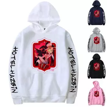 Женская мода, повседневный свободный плюшевый пуловер с длинными рукавами и круглым вырезом с буквенным принтом и веревочной толстовкой L чёрный