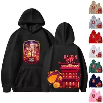 Женская мода, повседневный свободный плюшевый пуловер с длинными рукавами и круглым вырезом с буквенным принтом и веревочной толстовкой L чёрный