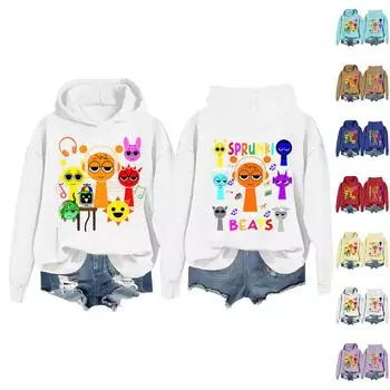 Женская мода повседневный топ с принтом пуловер свитшот XL фиолетовый