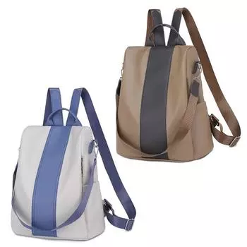 Женская мода PU противоугонный рюкзак для девочек дорожная сумка через плечо серый