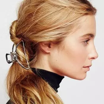 Женская мода ретро однотонный металлический коготь заколка для волос заколка зажим для волос золотистый