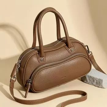 Женская мода ретро сумки роскошный дизайн двойная молния сумка через плечо новая искусственная кожа женская сумка через плечо брендовая сумка-мессенджер