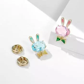 Женская мода розовый кристалл милый кот броши для женщин роскошный цвет желтого золота сплав синий циркон брошь в виде животного булавки синий