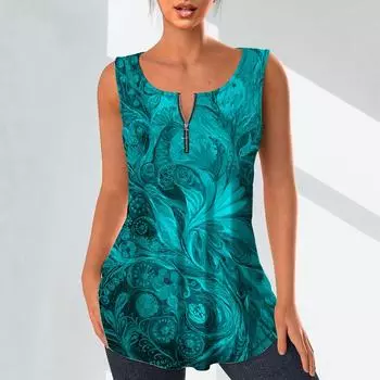 Женская мода рубашки с v-образным вырезом повседневные топы футболка женская 3D красивый жилет с принтом павлина плюс размер блузка без рукавов топы на бретелях XS фиолетовый