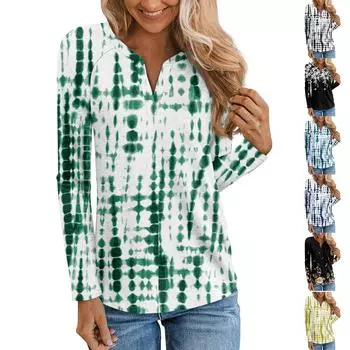 Женская мода с длинным рукавом и V-образным вырезом, повседневная куртка с цветочным принтом XXXL чёрный