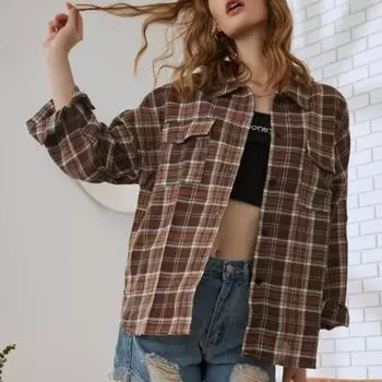 Женская мода с длинным рукавом на молнии однотонная повседневная короткая куртка пальто S хаки