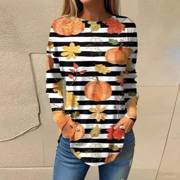 Женская мода с длинным рукавом, осенний круглый вырез, винтажный асимметричный пуловер L чёрный