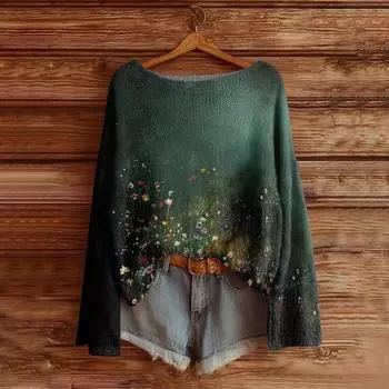 Женская мода с длинным рукавом, рождественский принт «Снеговик-снежинка», куртка, кардиган L