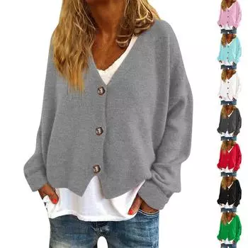 Женская мода с длинным рукавом, рождественский принт «Снеговик-снежинка», куртка, кардиган XXL