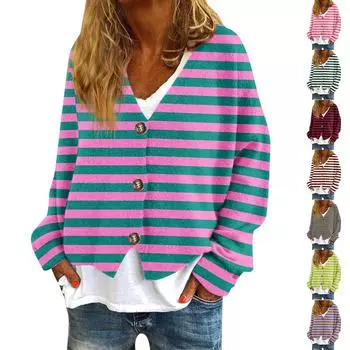 Женская мода с длинным рукавом, рождественский принт «Снеговик-снежинка», куртка, кардиган L армия зеленый