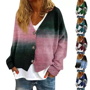 Женская мода с длинным рукавом, рождественский принт «Снеговик-снежинка», куртка, кардиган XL винный