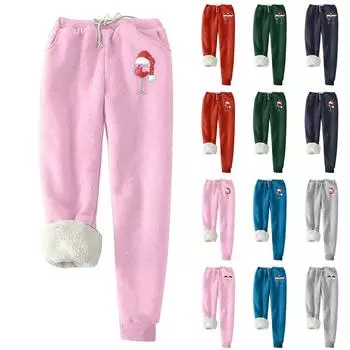 Женская мода с рождественским принтом, высокопрочные эластичные мягкие леггинсы на животе L армия зеленый