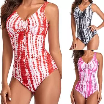 Женская мода, сексуальное бикини с принтом, летний пляжный морской купальник для свиданий L розовый