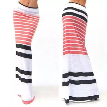 Женская мода сексуальные макси юбки с высокой талией пакет бедра длинное платье S красный