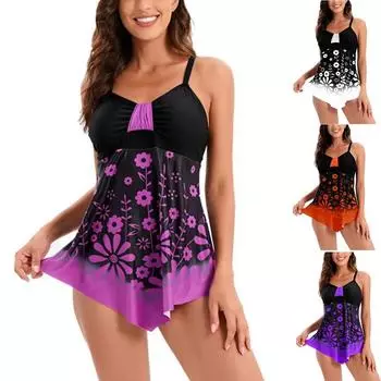 Женская мода сексуальный купальник из двух частей купальник бикини с открытой спиной