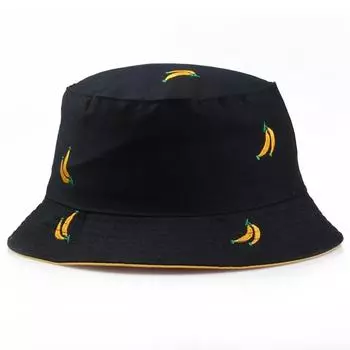 Женская мода шляпы рыбака однотонные хлопковые шляпы-ведра пара козырьков для отдыха на природе шляпа от солнца пара шляп рыбака креативные подарки 56-58 чёрный